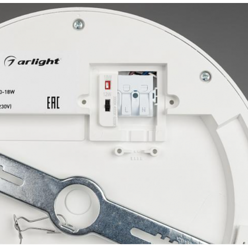 СВЕТИЛЬНИК CL-FIOKK-R220-18W DAY4000-MIX (WH, 120 DEG, 230V) (ARLIGHT, IP44 ПЛАСТИК, 3 ГОДА )Артикул - 033445