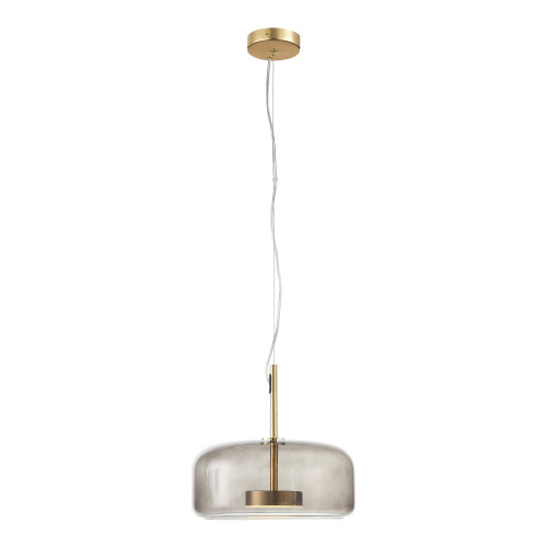 SL1053.243.01 Светильник подвесной ST-Luce Золотистый/Дымчатый LED 1*9W 3000K