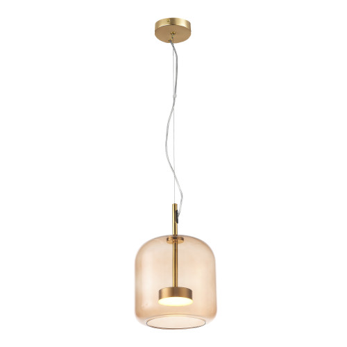 SL1053.273.01 Светильник подвесной ST-Luce Золотистый/Коричневый LED 1*6W 3000K