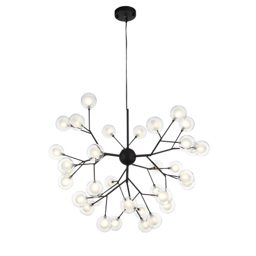 SL376.403.36 Светильник подвесной ST-Luce Черный/Прозрачный, Белый G4 LED 36*2W