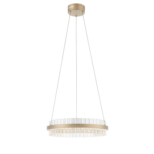 SL383.203.01 Светильник подвесной ST-Luce Золотистый/Золотистый, Прозрачный LED 1*34W 3000K