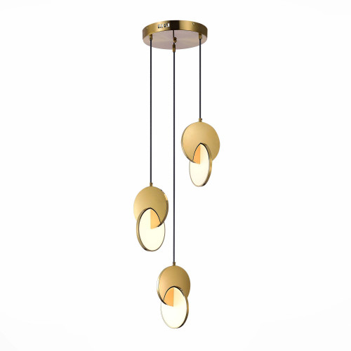 *SL6107.203.03 Светильник подвесной ST-Luce Золотистый/Белый Золотистый LED 3*12W 3000K