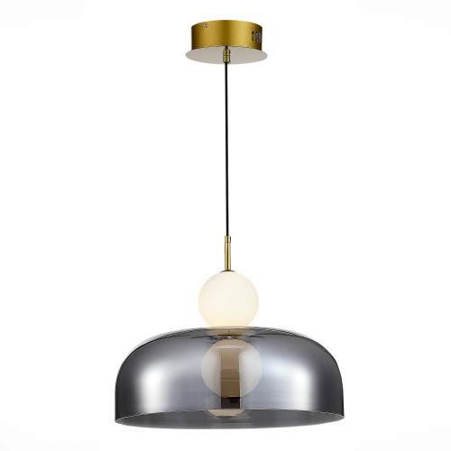 SL6112.203.07 Подвес ST-Luce Золотистый/Молочно-белый,Прозрачно-Дымчатый LED 1*7W