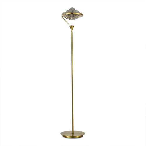 SL6115.305.01 Торшер ST-Luce Латунь/Дымчато-Серый LED 1*19W 3000K