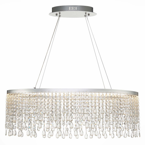 SL6201.103.37 Люстра подвесная ST-Luce Серебристый/Прозрачный LED 1*37W 3000K/4000K/6000K