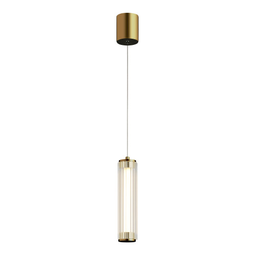 SL6224.303.01 Светильник подвесной ST-Luce Латунь/Прозрачный LED 1*8W 4000K