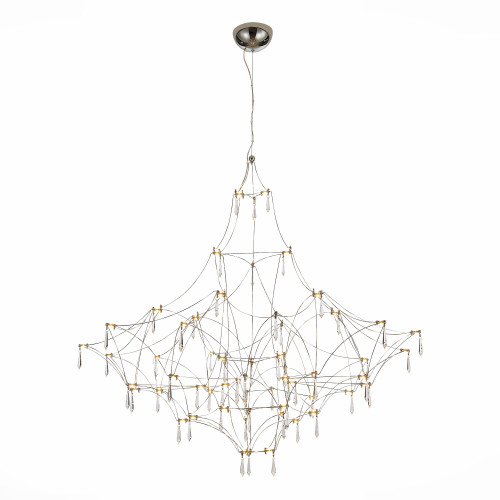 SL797.113.114 Люстра подвесная ST-Luce Хром, Прозрачный LED 114*0,45W 3000K