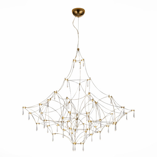 SL797.213.114 Люстра подвесная ST-Luce Золотистый, Прозрачный LED 114*0,45W 3000K