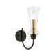 SLE112401-01 Светильник настенный Черный/Прозрачный E14 1*40W