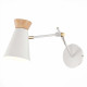 SLE1252-501-01 Светильник настенный Белый, Золотистый/Белый, Дерево E27 1*60W