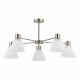 SLE1561-103-05 Светильник потолочный Никель/Белый E27 5*60W
