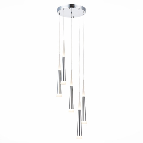 *SLE200113-05 Светильник подвесной Хром/Хром, Белый LED 5*7W 4000K