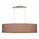 SLE300553-03 Светильник подвесной Никель/Темно-бежевый, Золотистый E27 3*40W