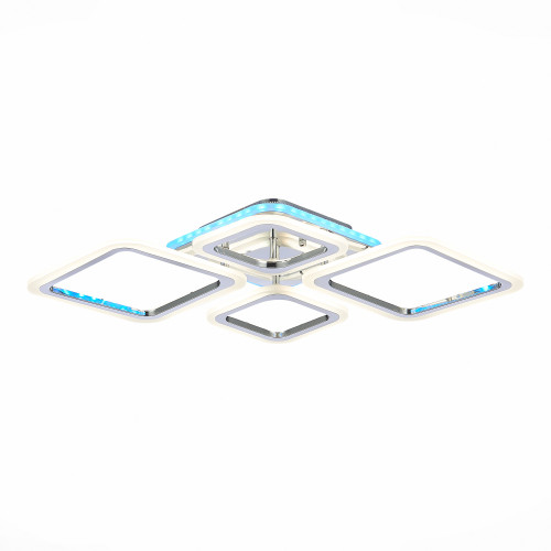 SLE500112-04RGB Светильник потолочный Хром/Белый LED 1*88W RGB 8W 3000-6000K
