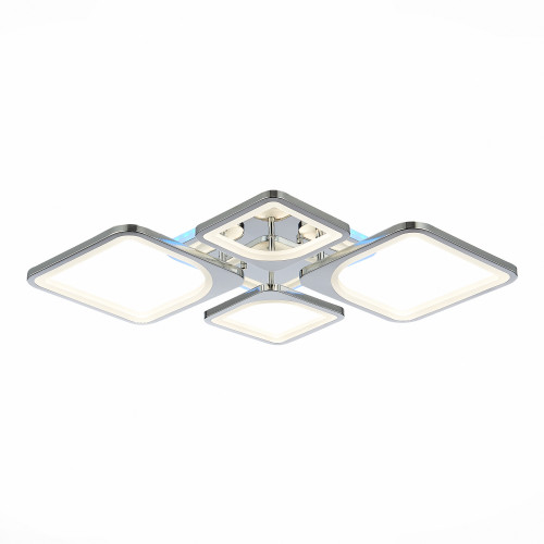 *SLE500312-04RGB Светильник потолочный Хром/Белый LED 1*112W RGB 8W 3000-6000K