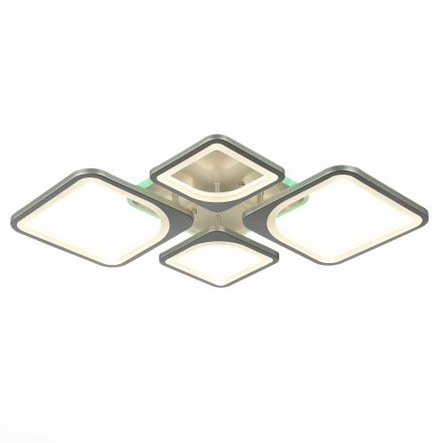 *SLE500392-04RGB Светильник потолочный Серебристый/Белый LED 1*112W RGB 8W 3000-6000K