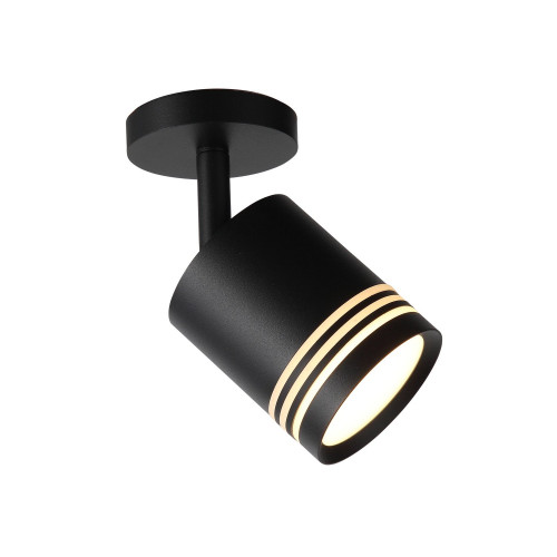 ST101.412.05 Светильник потолочный Черный LED 1*5W 3000K 390Lm Ra>80 120° D68xH140 170-240V