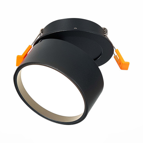 ST651.448.09 Встраиваемый поворотный светильник Черный LED 1*9W 4000K 720Lm Ra>90 120° IP20 D85xH68