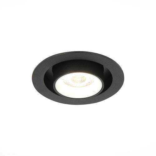 ST702.448.12 Св-к встр. Черный LED 1*12W 4000K 900Lm Ra80 24° IP20 D90xH92 180-240V