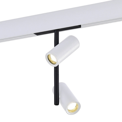ST808.536.16 Магнитный трековый светильник Белый LED 1*16W 3000K 1 100Lm Ra>90 36° IP20 D45xH240 48V