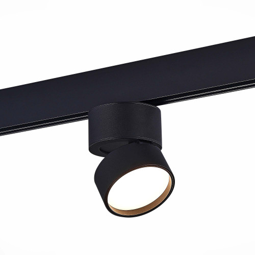 ST809.436.09 Магнитный трековый светильник Черный LED 1*9W 3000K 500Lm Ra>90 120° IP20 D85xH126 48V
