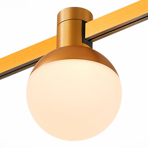 ST815.206.05 Магнитный трековый светильник FARM Золотистый LED 1*5W 3000K 89Lm Ra90 120 IP20 D75xH10