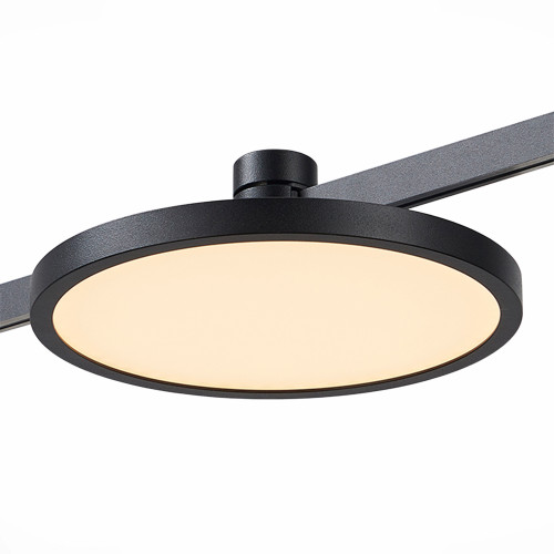 ST818.406.12 Магнитный трековый светильник FARM Черный LED 1*10W 3000K 500Lm Ra90 120 IP20 D168xH54